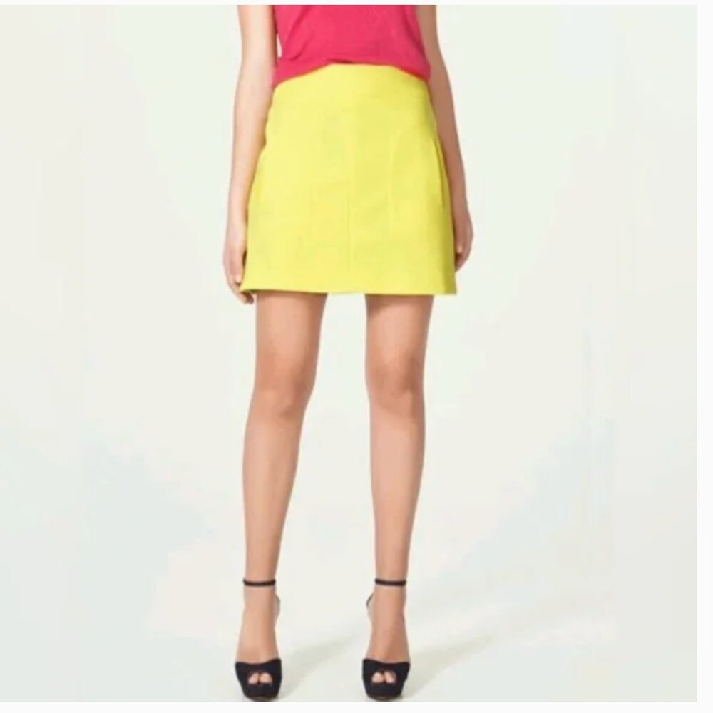 Zara Yellow Women's Skirt - Size XS